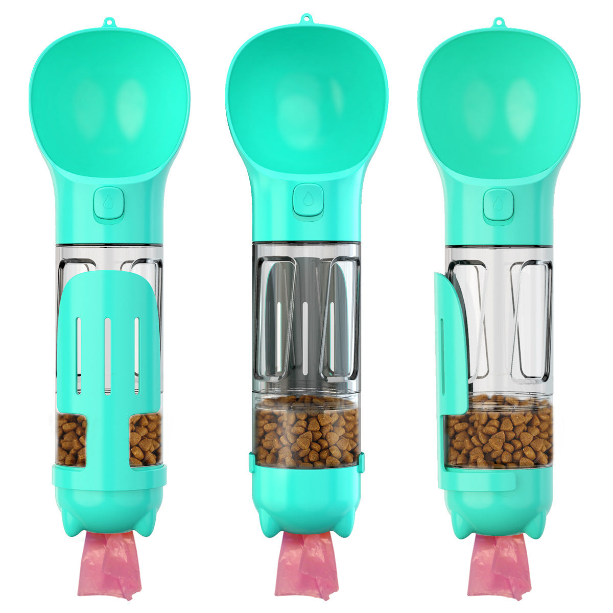 đ„€ Gourde 3âenâ1 âAquaPoopâ â Eau, Snacks & Sachets, en balade