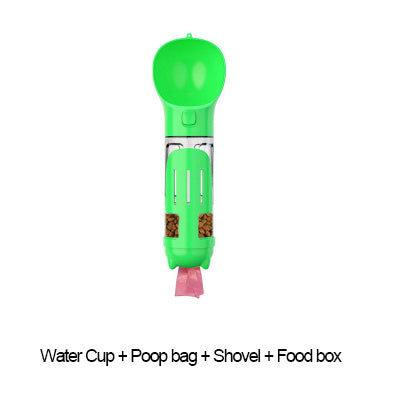 đ„€ Gourde 3âenâ1 âAquaPoopâ â Eau, Snacks & Sachets, en balade