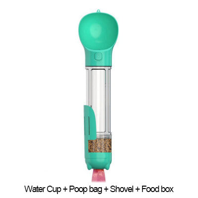 đ„€ Gourde 3âenâ1 âAquaPoopâ â Eau, Snacks & Sachets, en balade