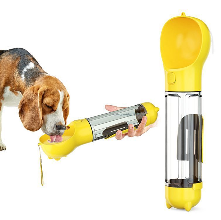 đ„€ Gourde 3âenâ1 âAquaPoopâ â Eau, Snacks & Sachets, en balade