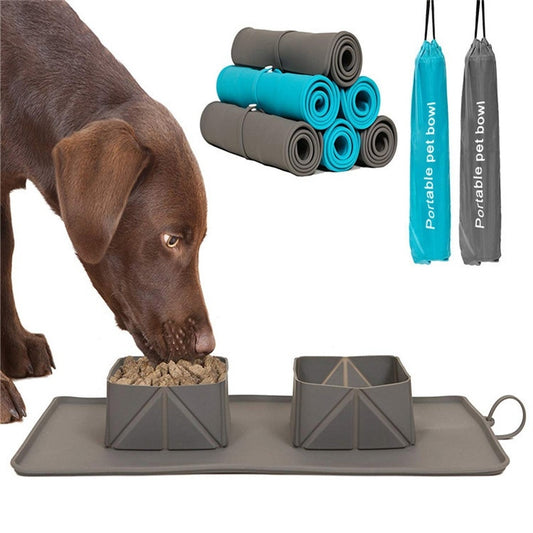 🍽️ Gamelle pliable “EasyBowl” – Pour chiens & chats en vadrouille